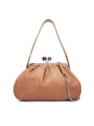 Weekend Max Mara Torebka Cubico 2625516124600 Beżowy. Brązowe torebki do ręki damskie Weekend Max Mara, bez wzorów, ze skóry, wizytowe, bez dodatków. Za 1,839.00 zł.