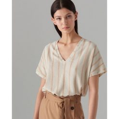 Bluzka oversize w paski - Kremowy. Bluzki damskie marki Mohito. Za 69.99 zł.