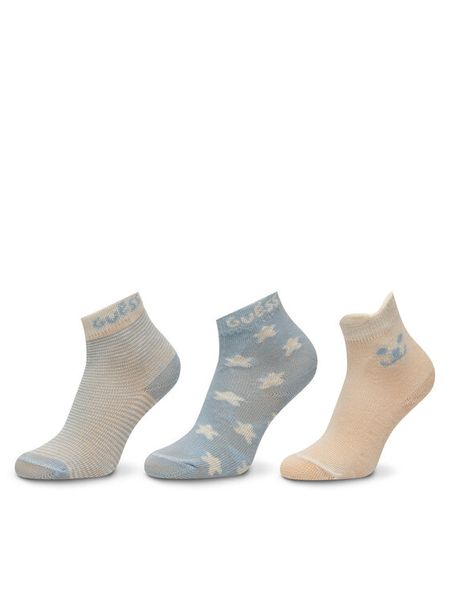 Guess Skarpety długie H5RZ04 Z3G10 Niebieski. Niebieskie bielizna dla dziewczynek Guess, z aplikacjami, z materiału. Za 49.99 zł.