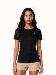 Koszulka damska Le Coq Sportif Noel. Czarne koszulki sportowe damskie le coq sportif, m, bez wzorów, z materiału, bez kołnierzyka, bez ramiączek. Za 212.00 zł.