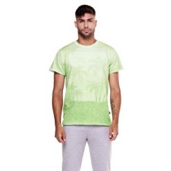 T-shirt męski Tie Dye Beach. Zielone buty sportowe męskie LEONE 1947 APPAREL, l, bez wzorów, z tkaniny, sportowe, bez kołnierzyka. Za 96.83 zł.
