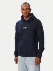 Calvin Klein Jeans Bluza LV04RG279G Granatowy Regular Fit. Niebieskie bluzy męskie Calvin Klein Jeans, l, bez wzorów, z bawełny, bez kaptura. Za 409.99 zł.