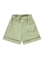 Guess Szorty materiałowe J3GD03 WE8R0 Zielony Relaxed Fit. Zielone spodenki dla dziewczynek Guess, z aplikacjami, z lyocellu. Za 179.99 zł.
