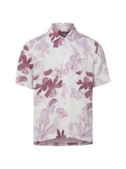 Marc O'Polo koszula lniana Mężczyźni Regular Fit len (100%) lila|wielokolorowy, XXL. Koszule męskie Marc O'Polo, m, bez wzorów, ze lnu, wakacyjne, bez kołnierzyka, bez ramiączek. Za 279.95 zł.