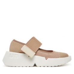 Półbuty United Nude. Brązowe półbuty damskie United Nude, bez wzorów, bez obcasa, na koturnie, bez zapięcia. Za 639.99 zł.