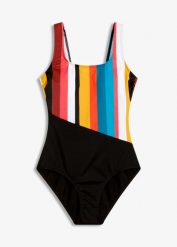 Kostium kąpielowy. Kostiumy jednoczęściowe damskie bonprix, bez wzorów, sportowe. Za 97.99 zł.