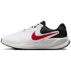Buty do biegania męskie Nike Revolution 7. Białe buty sportowe męskie Nike, z materiału, bez zapięcia, do biegania, nike revolution. Za 276.55 zł.