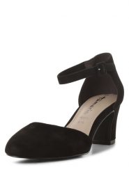 Tamaris Czółenka Kobiety Sztuczne włókno czarny, 40. Czarne czółenka damskie Tamaris, bez wzorów, z włókna, eleganckie, bez obcasa, bez zapięcia. Za 299.95 zł.