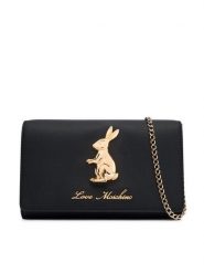 LOVE MOSCHINO Torebka JC4281PP0PKW0000 Czarny. Czarne kopertówki damskie Love Moschino, bez wzorów, ze skóry, bez dodatków. Za 729.99 zł.