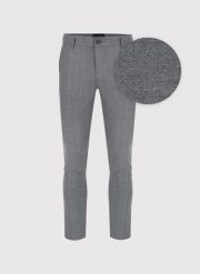 PAKO LORENTE – Casualowe spodnie męskie w kolorze szarym. Szare spodnie materiałowe męskie Pako Lorente, l, bez wzorów, z elastanu, casualowe. Za 239.99 zł.
