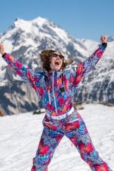 Kombinezon narciarski Big Poppa Shaped – damski. Czerwone spodnie snowboardowe damskie OOSC, m, z aplikacjami, z polaru, klasyczne, narciarskie. Za 1,710.99 zł.