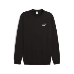 Męska bluza Essentials z małym logo No. 1 PUMA Black. Czarne bluzy męskie Puma, m, bez wzorów, prążkowane, bez kaptura. Za 196.38 zł.