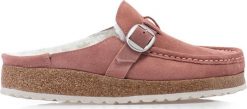 Birkenstock Klapki Birkenstock Buckley Shearling 1023366. Klapki damskie Birkenstock, bez wzorów, sportowe, bez obcasa. Za 699.00 zł.