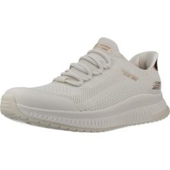 Buty SKECHERS SLIP-INS BOBS SQUAD 4 DIRE STEP Biały. Białe trampki i tenisówki damskie Skechers, bez wzorów, z materiału, bez zapięcia. Za 321.99 zł.