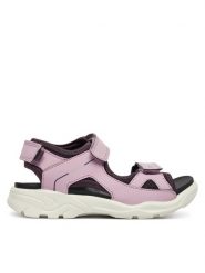 ECCO Sandały Biom Raft 70060261137 Różowy. Czerwone sandały dziewczęce ecco, ze skóry, bez zapięcia. Za 299.99 zł.