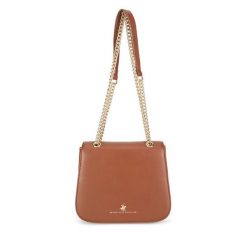Torba Beverly Hills Polo Club. Brązowe listonoszki damskie Beverly Hills Polo Club, bez wzorów, bez dodatków. Za 169.99 zł.