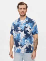 Lee Koszula Resort 112349945 Niebieski Relaxed Fit. Niebieskie koszule męskie Lee, m, bez wzorów, z bawełny, bez kołnierzyka, bez ramiączek. Za 229.99 zł.