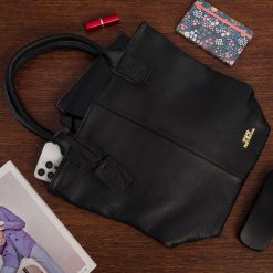 Torebka Damska Shopper Skóra Naturalna Miękka Beltimore Czarna 937. Czarne torebki shopper damskie bez wzorów, ze skóry, bez dodatków. Za 189.99 zł.