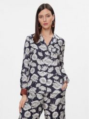 Weekend Max Mara Koszula Palla 2415111101 Granatowy Regular Fit. Niebieskie bluzki damskie Weekend Max Mara, bez wzorów, z jedwabiu, bez kołnierzyka, bez ramiączek. Za 1,449.00 zł.