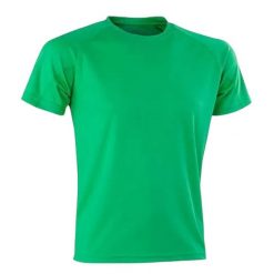 Męska Koszulka Impact AirCool Performance T-shirt. Zielone t-shirty męskie SPIRO, m, bez wzorów, sportowe, bez kołnierzyka. Za 42.99 zł.
