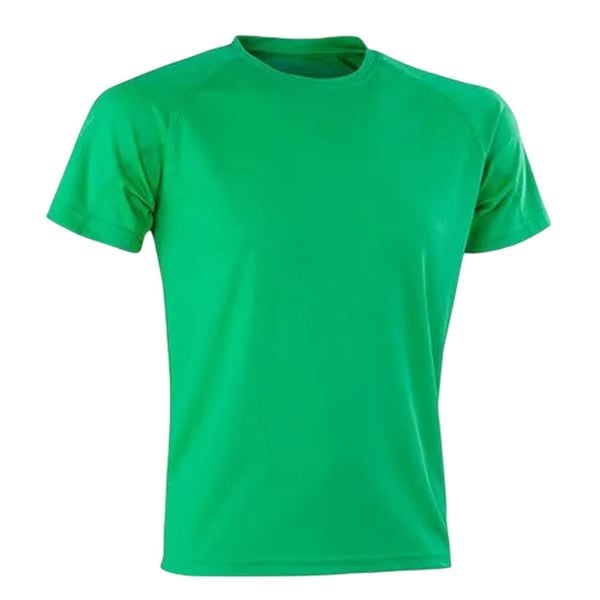 Męska Koszulka Impact AirCool Performance T-shirt. Zielone koszulki sportowe męskie SPIRO, m, bez wzorów, z materiału, bez kołnierzyka. Za 54.99 zł.
