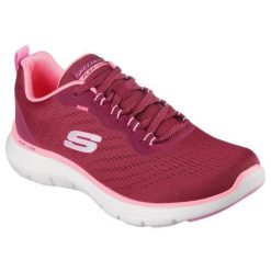 Buty Skechers Flex Appeal 5.0 150201-BURG czerwone. Czerwone obuwie sportowe damskie bez wzorów, na fitness i siłownię. Za 462.92 zł.