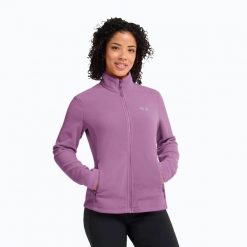 Bluza polarowa damska Jack Wolfskin Taunus 100 Full Zip. Czerwone bluzy damskie Jack Wolfskin, s, bez wzorów, z materiału, bez kaptura. Za 339.99 zł.