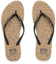 Reef W'S Reef Seaside Prints, leopard/black, 37.5 (us 7). Czarne klapki damskie Reef, bez wzorów, sportowe, bez obcasa. Za 93.39 zł.