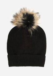 Czarna Czapka z Kaszmirem i Bawełną Windy Time. Czarne czapki i kapelusze damskie Born2be, na zimę, bez wzorów, z bawełny. Za 49.99 zł.