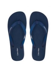 Calvin Klein Japonki Logo Strap HM0HM02105 Granatowy. Niebieskie klapki męskie Calvin Klein, z syntetyku. Za 149.99 zł.