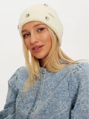 Guess Czapka AW5198 POL01 Écru. Czapki i kapelusze damskie Guess, na zimę, z aplikacjami, z materiału. Za 239.99 zł.