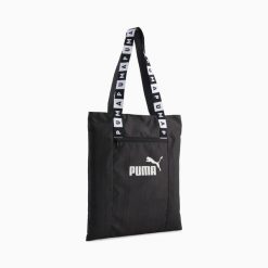 Torba damska Puma BASE czarna 09250501. Czarne torebki shopper damskie Puma, bez wzorów, biznesowe, bez dodatków. Za 70.46 zł.