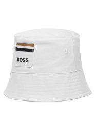 BOSS Kapelusz J53103 Biały. Białe rękawiczki dziecięce Boss, bez wzorów, z bawełny. Za 108.99 zł.