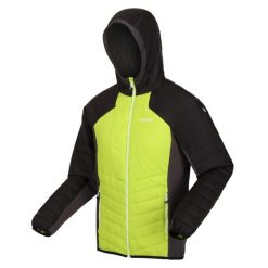 Kurtka z kapturem Regatta Trutton. Czarne kurtki męskie Regatta, na zimę, m, bez wzorów, z puchu, z kapturem. Za 169.99 zł.