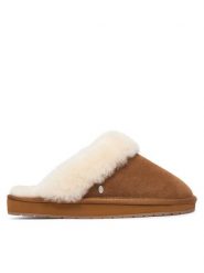 EMU Australia Kapcie Megan Comfort W13257 Brązowy. Brązowe kapcie damskie Emu Australia, bez wzorów. Za 384.99 zł.