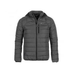 Kurtka narciarska Peak Mountain Cenzo. Szare kurtki snowboardowe męskie Peak Mountain, xl, bez wzorów, z puchu, długie, bez kaptura, narciarskie. Za 322.00 zł.