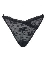Hunkemöller Stringi Darcy 302365 Czarny. Czarne stringi damskie Hunkemöller, xl, bez wzorów, z syntetyku. Za 69.99 zł.