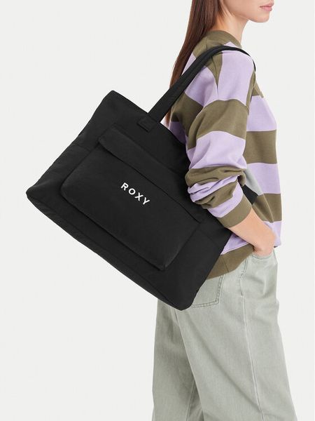 Roxy Torebka WBEOHP-ROXY-MZ-005-10 Czarny. Czarne torebki do ręki damskie Roxy, bez wzorów, z materiału, bez dodatków. Za 79.99 zł.