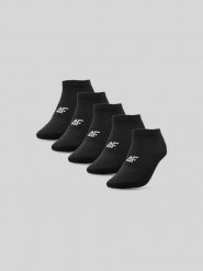 4F Skarpetki krótkie (5-pack) damskie - czarne 39-42. Czarne skarpety damskie 4f, bez wzorów, z bawełny. Za 59.99 zł.