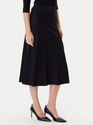 TWINSET Spódnica midi 252TP3641 Czarny Regular Fit. Czarne spódnice damskie Twinset, xs, bez wzorów, z syntetyku, midi, trapezowe. Za 699.99 zł.