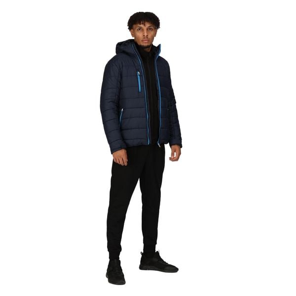 Kurtka Ocieplana Męska Produkt Termiczny. Niebieskie kurtki męskie Regatta, m, bez wzorów, z materiału, z kapturem. Za 249.99 zł.