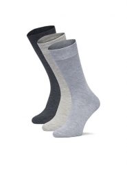 GINO ROSSI Skarpety długie CEO_AS_GR_01_W_AW26 (3-PACK). Szary. Szare skarpety męskie Gino Rossi, bez wzorów, z bawełny. Za 39.99 zł.