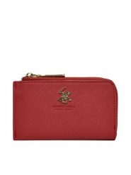 Beverly Hills Polo Club Portfel CWBEO-BHPC-W1-001-AW26 Czerwony. Czerwone portfele damskie Beverly Hills Polo Club, bez wzorów, ze skóry. Za 59.99 zł.