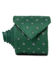 Andrew James Jedwabny krawat Mężczyźni zielony, ONE SIZE. Zielone krawaty i muchy Andrew James, bez wzorów, z jedwabiu, eleganckie. Za 179.95 zł.