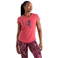 T-shirt Damski Bieganie Calm. Czerwone t-shirty damskie Dare 2b, xs, bez wzorów, z jersey, bez kołnierzyka. Za 43.99 zł.