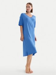 Triumph Koszula nocna Timeless Sensuality 10222628 Niebieski Relaxed Fit. Niebieskie koszule nocne damskie Triumph, bez wzorów. Za 209.99 zł.