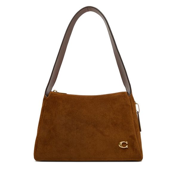 Torebka Coach. Brązowe torebki do ręki damskie Coach, bez wzorów, klasyczne, bez dodatków. Za 1,739.00 zł.