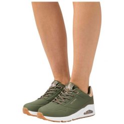 Buty damskie SKECHERS Uno Shimmer Away. Zielone obuwie sportowe damskie Skechers, bez wzorów, trekkingowe, Skechers Sport. Za 299.99 zł.