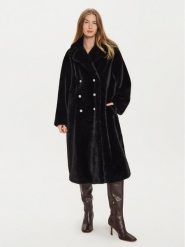 MAX&Co. Futro 2428456012200 Czarny Regular Fit. Czarne płaszcze damskie MAX&Co., bez wzorów, z futra, bez kaptura. Za 2,449.00 zł.