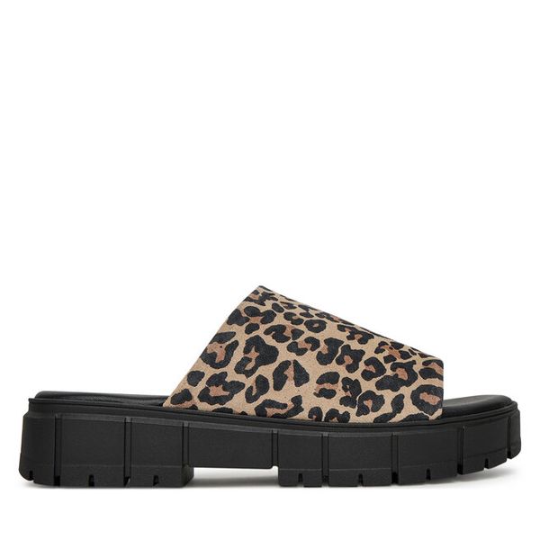 Klapki Tamaris. Brązowe klapki damskie Tamaris, bez wzorów, bez obcasa. Za 349.99 zł.